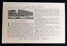 Load image into Gallery viewer, The Departments of Au Bon Marche - Set of 8 Publicity Cards - Excellent Condition Circa 1900