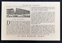 Load image into Gallery viewer, The Departments of Au Bon Marche - Set of 8 Publicity Cards - Excellent Condition Circa 1900