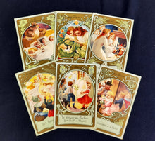 Load image into Gallery viewer, French Folklore Cards - Complete Set of 6, Very Good Condition from Au Bon Marche circa 1900
