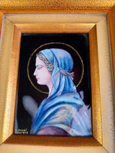 Load image into Gallery viewer, The Virgin Mary Enamel by Camille Fauré Limoges Circa 1920