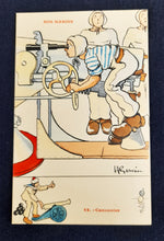 Load image into Gallery viewer, Au Bon Marche Set of Postcards Entitled 'Our Navy' by Henri Gervèse - 12 Postcards All Unused