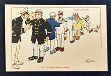 Charger l'image dans la galerie, Au Bon Marche Set of Postcards Entitled 'Our Navy' by Henri Gervèse - 10 Postcards All Unused