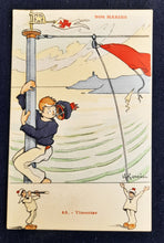 Charger l'image dans la galerie, Au Bon Marche Set of Postcards Entitled 'Our Navy' by Henri Gervèse - 10 Postcards All Unused