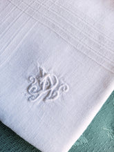 Load image into Gallery viewer, Antique Men's Handkerchiefs, Set of Three from Chateau at Serignac, Very Fine Linen, Mono A.D. Perfect Condition, 46 x 44 Centimetres