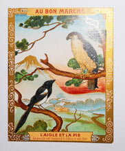 Laden Sie das Bild in den Galerie-Viewer, Victorian Trade Cards From Au Bon Marche Paris, Very Rare Complete Set Of 10 Cards, Theme Is Fables Of Jean De La Fontaine