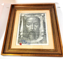 Load image into Gallery viewer, Veronica's Veil Reliquary, Official Vatican Catholic Relic on Linen With Spanish Wax Seal, Circa 1870, Excellent Condition. Original