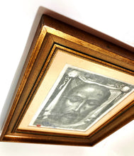 Load image into Gallery viewer, Veronica's Veil Reliquary, Official Vatican Catholic Relic on Linen With Spanish Wax Seal, Circa 1870, Excellent Condition. Original