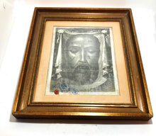 Load image into Gallery viewer, Veronica's Veil Reliquary, Official Vatican Catholic Relic on Linen With Spanish Wax Seal, Circa 1870, Excellent Condition. Original