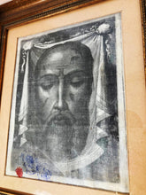 Load image into Gallery viewer, Veronica's Veil Reliquary, Official Vatican Catholic Relic on Linen With Spanish Wax Seal, Circa 1870, Excellent Condition. Original