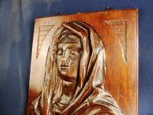 Load image into Gallery viewer, Folk Art Carving of The Virgin Mary 18th Century 50 x 43 x 9 centimetres