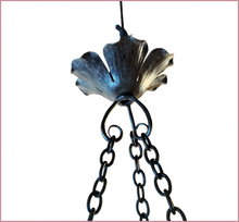 Load image into Gallery viewer, Art Nouveaux Chandelier by Muller Frères of Lunneville, 4 Shades, Hand Made, Perfect Condition - FREE SHIPPING