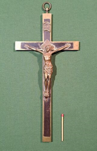 SOLD Important Profession Crucifix Presented To Louis Lantiez On Becoming A Priest 1852, Beautiful Condition
