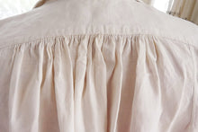 Laden Sie das Bild in den Galerie-Viewer, Reserved for Elizabeth Antique Hemp Evening Dress Shirt, Rare,  Hand Woven Finest Hemp, Circa 1860, Hand Made, From French Chateau, Mono M