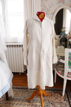 Laden Sie das Bild in den Galerie-Viewer, Reserved for Elizabeth Antique Hemp Evening Dress Shirt, Rare,  Hand Woven Finest Hemp, Circa 1860, Hand Made, From French Chateau, Mono M