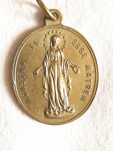 Bronze Miraculous Medal, Congregation Of The Children Of Mary Mid 19th Century, Uninscribed