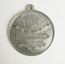 Load image into Gallery viewer, Antique 1st Communion Medal in Solid Silver, 3.5 Centimetres Diameter, Dated 1867, Ships with 22&quot; 925 Silver Chain
