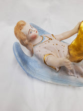 Load image into Gallery viewer, SOLD Holy Water Font, Very Rare Bisque Angel Holy Water Font By Mauger &amp; Fils, Stamped and Numbered, Circa 1880
