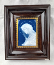 Load image into Gallery viewer, Our Lady Of Perpetual Sorrow, Limoges Enamel by Marcel Chaufriasse, Pate-Sur-Pate Plaque, Signed