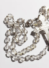 Load image into Gallery viewer, Art Deco Rosary, Solid Silver Cross, Links and Chain, Hand Made, Rock Crystal Beads, Hallmarked, Circa 1925