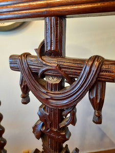 SOLD Antique Prayer Chair From Lourdes, French Prie Dieu, Hand Carved Walnut Circa 1860, Beautiful Condition