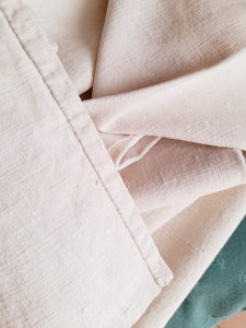 SOLD Antique French Hemp Towels, Chateau Linen Unused, 37 x 40 ins, Circa 1880, Set of 4, Three Sets Available, Handmade and Hand Sewn