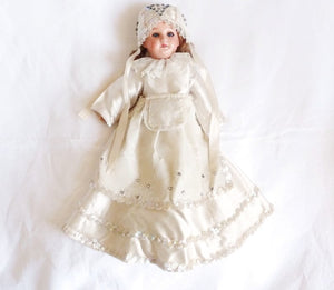 Rare Antique SFBJ Doll 14" Tall, Fully Articulated, Original Dress Circa 1915