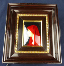 Load image into Gallery viewer, SOLD Saint Fabiola Enamel, After Jeanne Jaques Henner, by René BARLAUD Master Enameller of France,  Limoges France  circa 1930