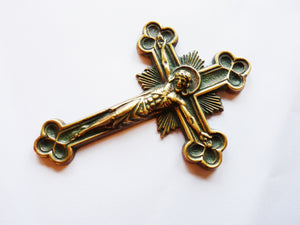 Bronze Wall Cross by Max Le Verrier, French Circa 1930, 19x14.5 Centimetres, Excellent Condition