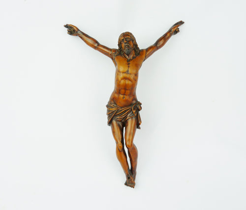 SOLD Antique Hand Carved Wooden Corpus Christi and INRI Plaque, Wonderful Quality and In Excellent Antique Condition