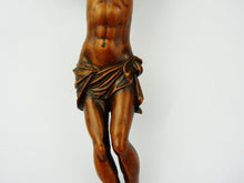 Load image into Gallery viewer, SOLD Antique Hand Carved Wooden Corpus Christi and INRI Plaque, Wonderful Quality and In Excellent Antique Condition