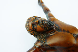SOLD Antique Hand Carved Wooden Corpus Christi and INRI Plaque, Wonderful Quality and In Excellent Antique Condition