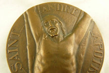 Load image into Gallery viewer, Art Deco Bronze Medal of Saint Andrew The Apostle by Abel La Fleur in 1950
