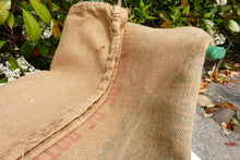 Load image into Gallery viewer, Antique Hemp Potash Sacks, Two 46 x 24 Ins, Circa 1920,  Rustic Sacks From Mines At Alsace