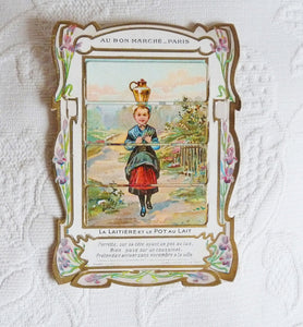 Victorian Mechanical Trade Cards From Au Bon Marche Paris, Very Rare Complete Set