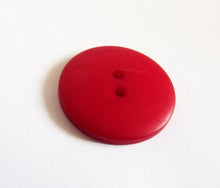 Load image into Gallery viewer, Set Of 12 Vintage Italian Made Buttons, Multi Tone Red, 23 &amp; 18 mm Diameter sizes available