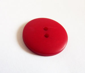 Set Of 12 Vintage Italian Made Buttons, Multi Tone Red, 23 & 18 mm Diameter sizes available