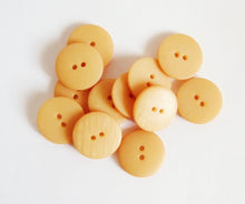 Load image into Gallery viewer, Set Of 12 Vintage Italian Made Buttons, Butterscotch, 23 &amp; 18 mm Diameter sizes available