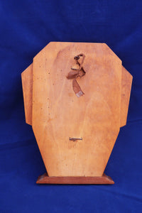 Antique Altar Crucifix, Wooden Art Deco Mounting, Lost Wax Cast, Circa 1920s