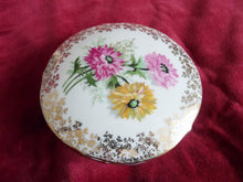 Load image into Gallery viewer, Limoges Dresser Box, By  Henri Remouleau, Hand Painted Floral Motif and Gold Trim circa 1920